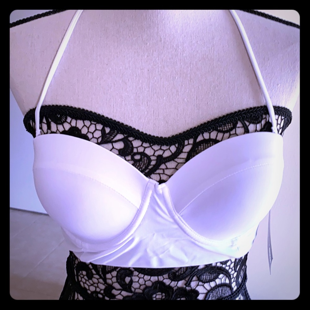 FN White swimsuit.